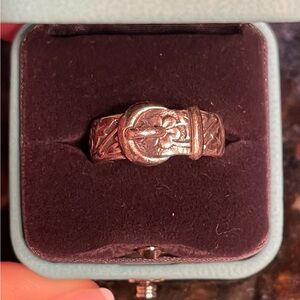 James Avery Silver Buckle Design Ring